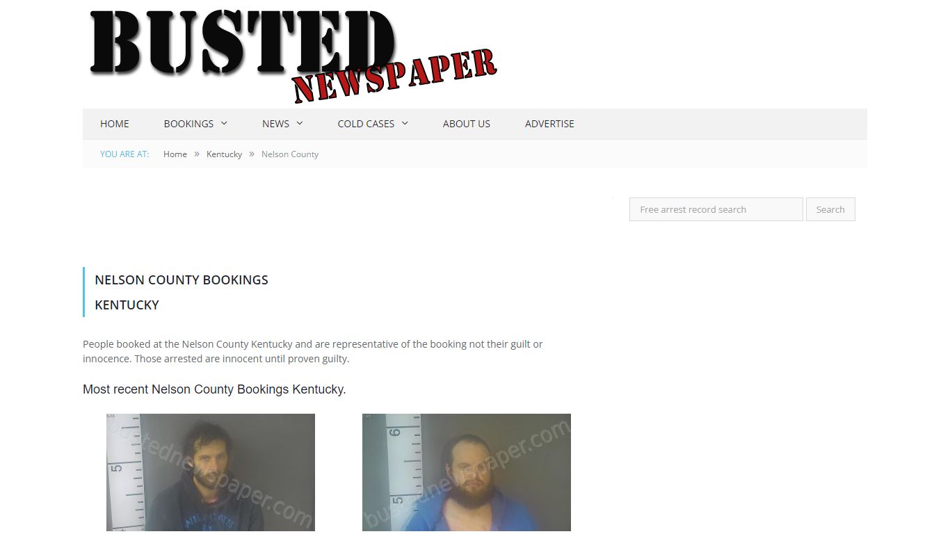 Nelson County, KY Mugshots - BUSTEDNEWSPAPER.COM